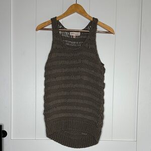 Philosophy Gray Knit Tank Top Size Medium